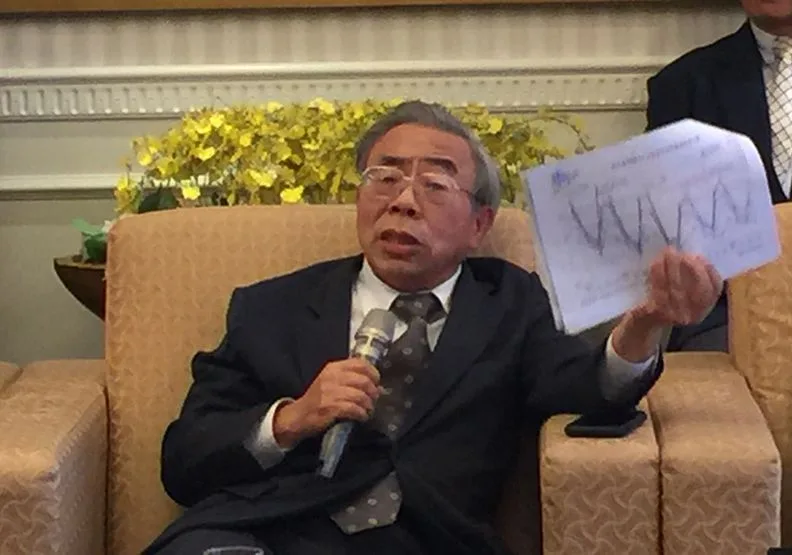 台塑企業總裁王文淵14日發出辭去工總理事長一職的聲明。林珮萱攝