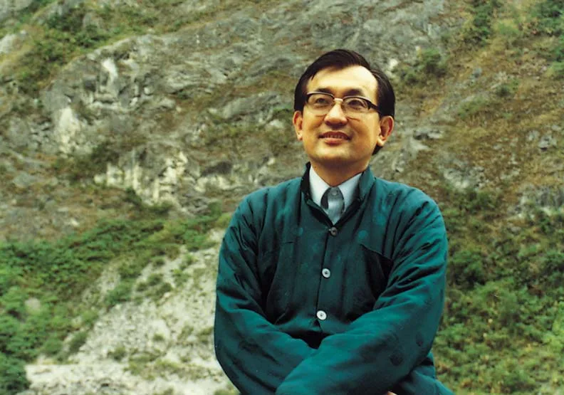 清華大學前校長沈君山年輕時的照片。