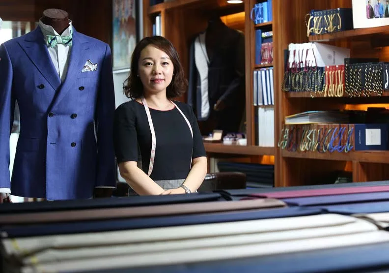 Wendy LiR手工西服店負責人王莉。