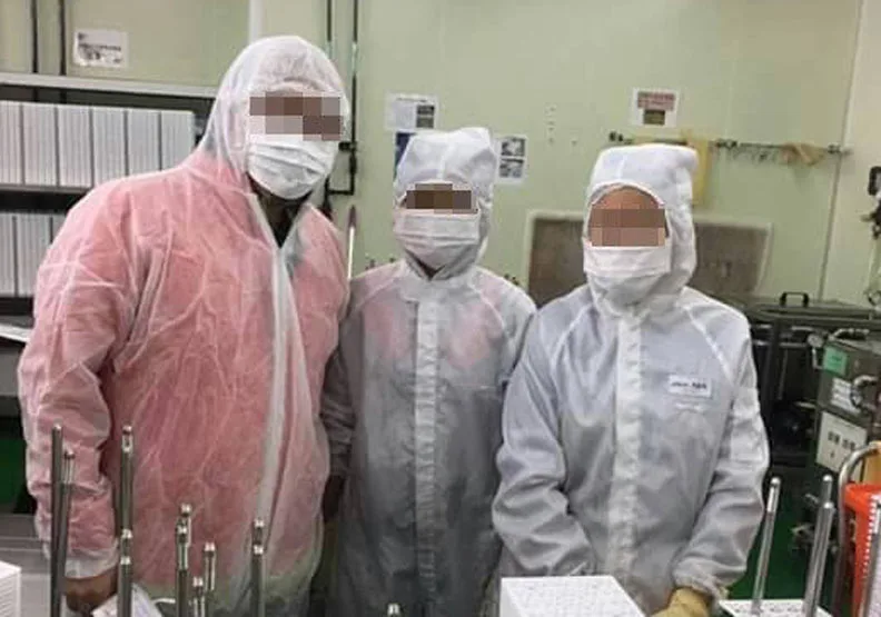 醒吾科大新南向專班印尼生，在光學公司實習。