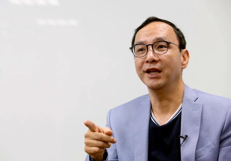 朱立倫當選新任國民黨主席。張智傑攝影