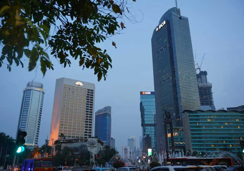 印尼雅加達街景。