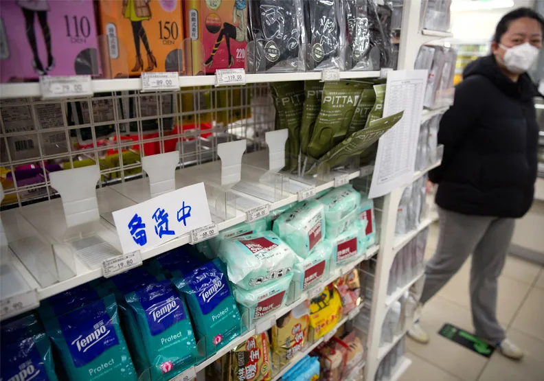 圖／武漢肺炎來勢洶洶，世界各地紛紛出現口罩搶購潮。達志影像