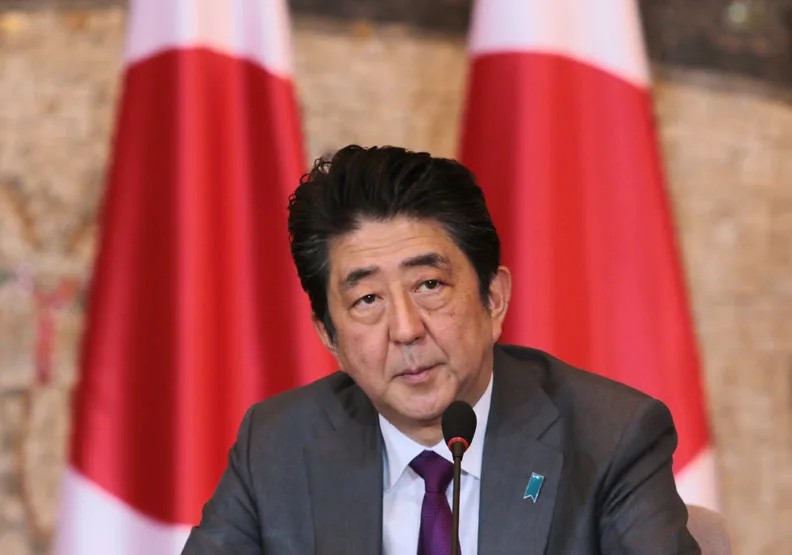 圖／日本首相安倍晉三。shutterstock