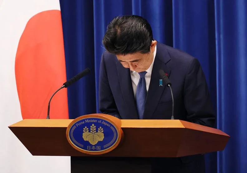 圖／日本首相安倍晉三28日因健康問題宣布辭職。取自@AbeShinzo twitter