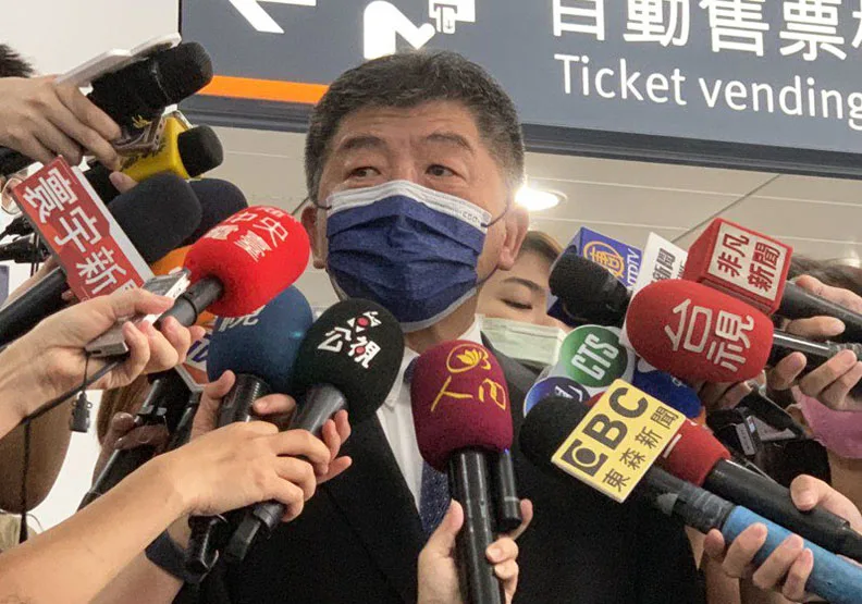 圖／衛福部長陳時中批評加利犯法在先，後續強調品質佳，已經嚴重破壞國人對國家隊的信心，批「不要在那邊五四三」。聯合新聞網提供