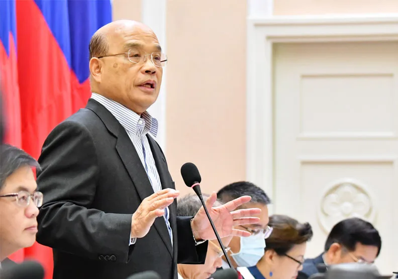 圖／行政院長蘇貞昌。行政院提供 