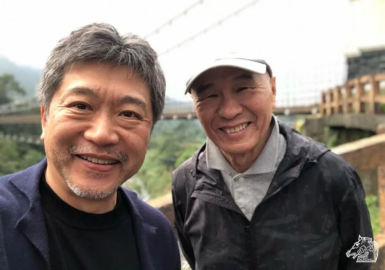 是枝裕和和侯孝賢自拍，圖／金馬執委會
