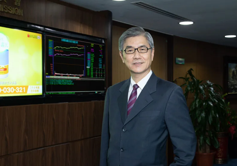 圖／金管會主委黃天牧自上任以來，即將綠色金融與永續發展列為重大推動目標。池孟諭攝