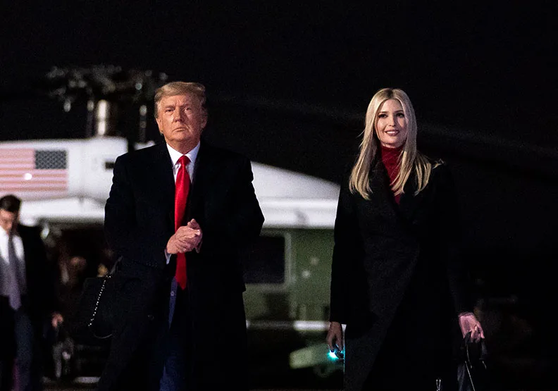 圖／美國總統川普、女兒伊凡卡。Flickr by The White House
