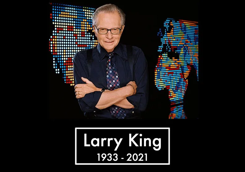 圖／美國傳奇脫口秀主持人賴瑞金。取自Larry King twitter