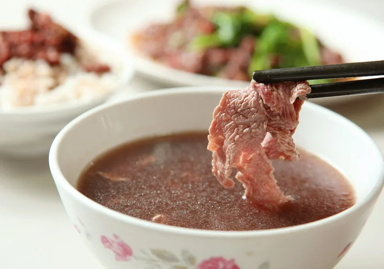 圖／台南美食牛肉湯。張智傑攝