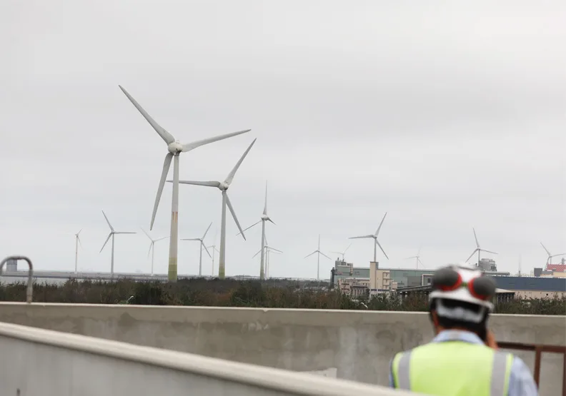 圖／沃旭離岸風電廠。蘇義傑攝