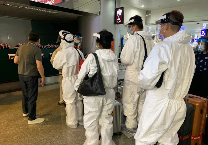 圖／台灣首班直飛關島「疫苗觀光」航班今（6）上天午起飛。雄獅旅遊提供