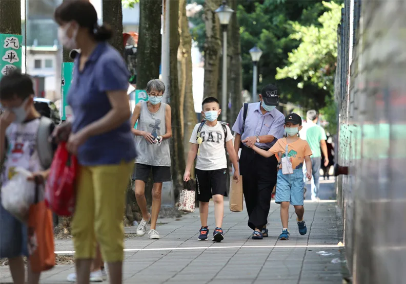 圖／9月1日台灣中小學開學畫面。張智傑攝