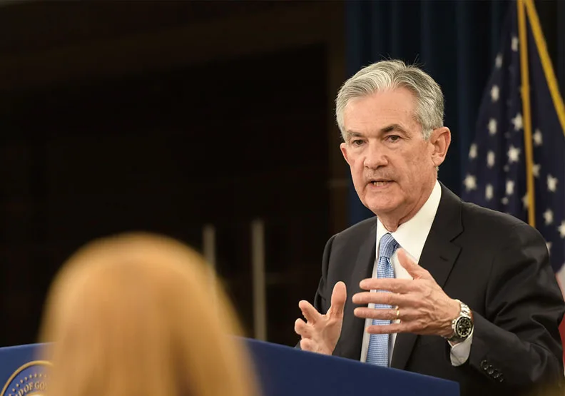 圖／聯準會主席鮑爾。Flickr by Federalreserve