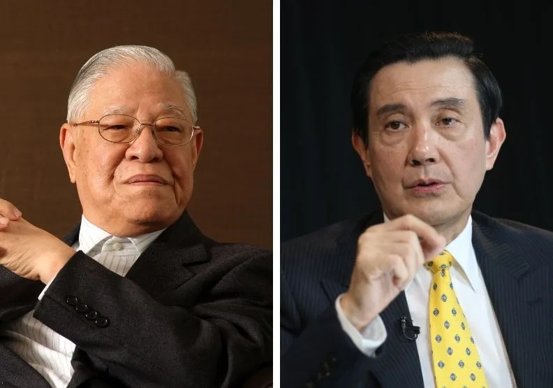 圖／前總統李登輝、馬英九。陳之俊攝
