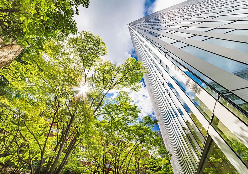 圖 /在內政部建築研究所的全力推動下，越來越多的綠建築讓臺灣清涼下來。