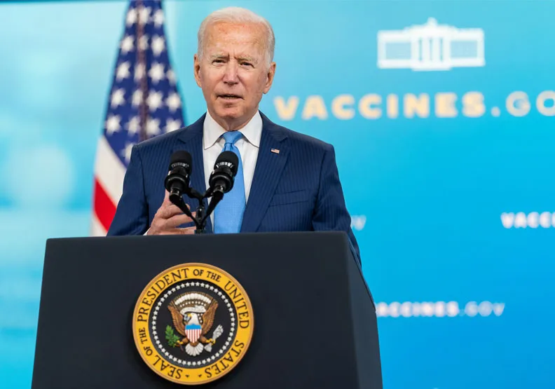 圖／美國總統拜登今宣布不參加北京冬奧。Flickr by The White House