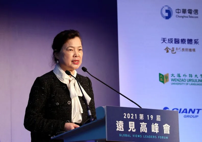 圖／經濟部長王美花，於遠見高峰會第二日進行專題演講。蘇義傑攝