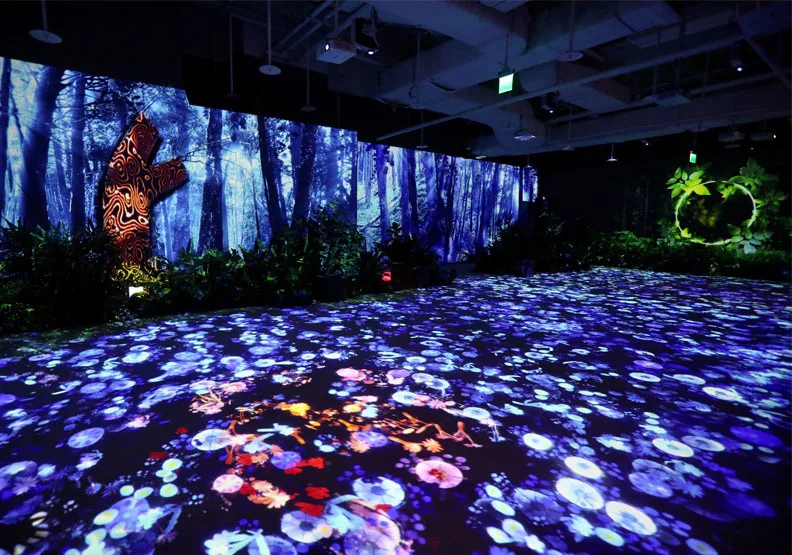 圖／位在微風南山的「離線時區」特展。張智傑攝