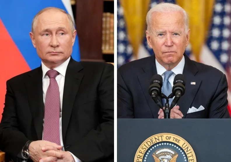 圖／俄羅斯總統普丁、美國總統拜登。President of Russia、Flickr by The White House