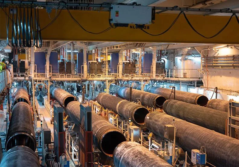 圖／北溪2號管線。取自nord 2 stream corp. twitter