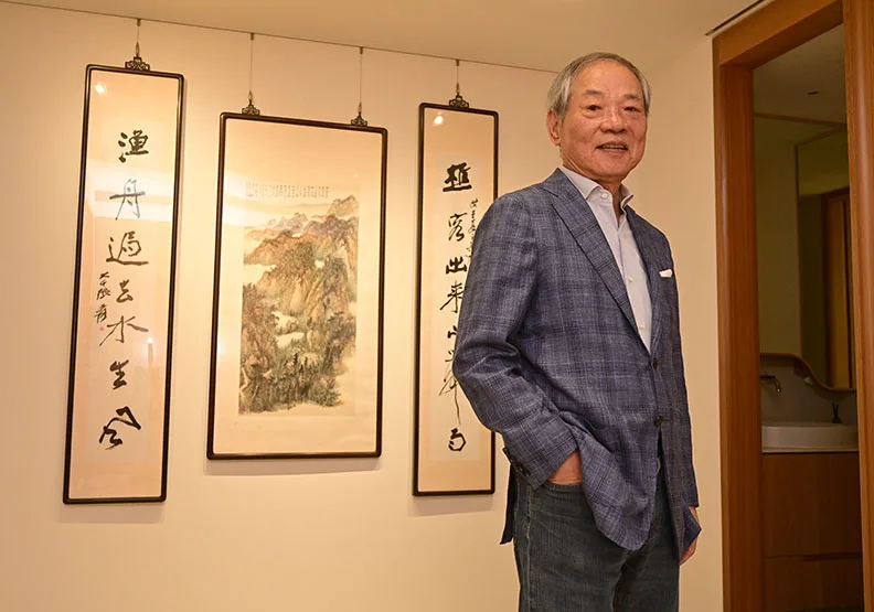 直擊頂級藏家豪宅，婚紗企業家許宗煒買張大千、李可染巨作：大痛大賺，小痛小賺，不痛不癢沒賺頭。關立衡攝