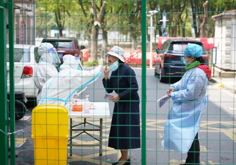 此為中國疫情示意圖。圖片來源／「昆山發布」微信公眾號。