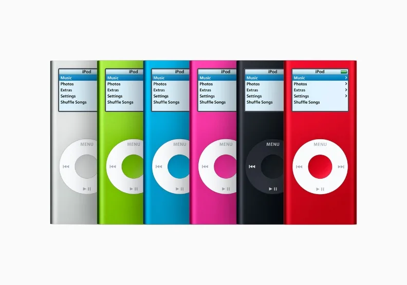 圖／2006年問世的iPod nano（第2代）。Apple提供