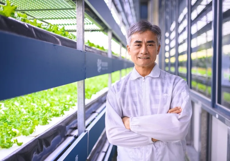 世界經濟論壇（WEF）2022年全球最有前景的100家技術先鋒，源鮮農業生物科技是台灣唯一獲選企業，圖為創辦人兼董事長蔡文清。源鮮提供