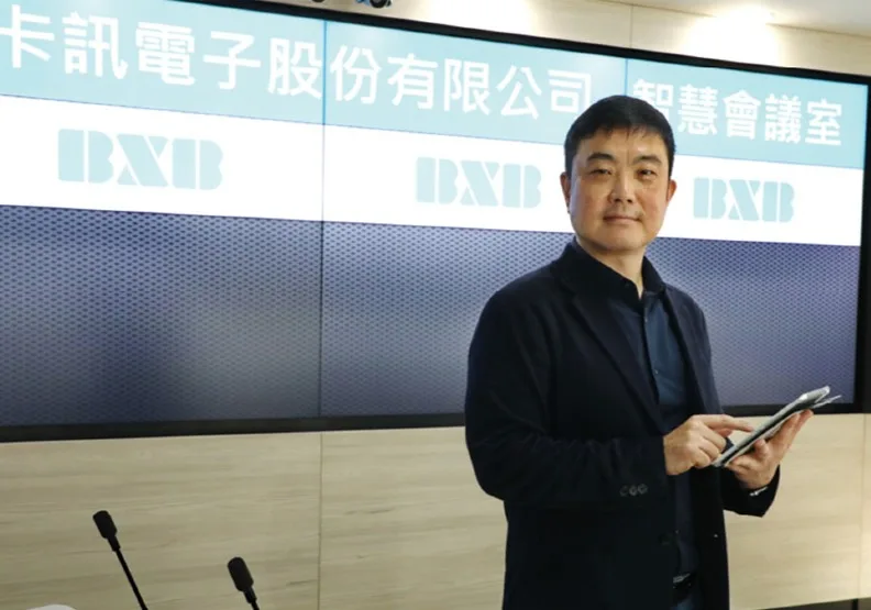 圖／卡訊電子總經理洪誌臨。蘇義傑攝