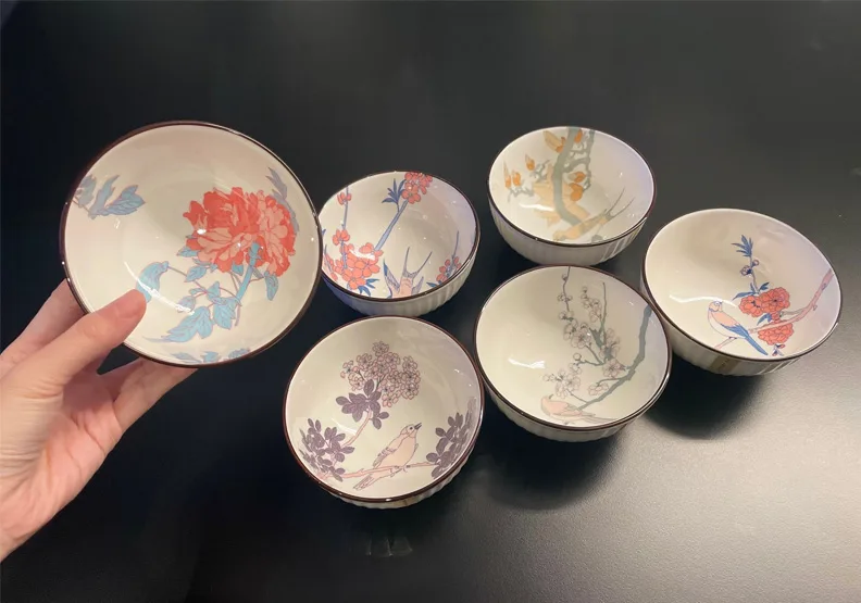 圖／開發金股東會紀念品「故宮花鳥彩繪碗」。開發金提供
