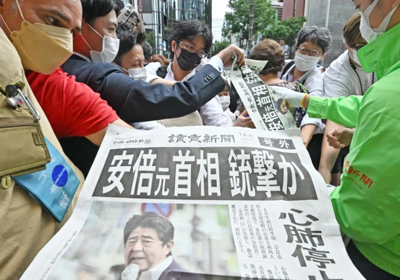 日本前首相安倍晉三2022年遇刺身亡。達志影像