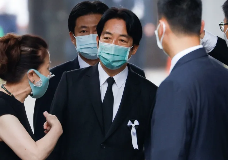 圖／我副總統賴清德赴日弔唁安倍晉三。達志影像