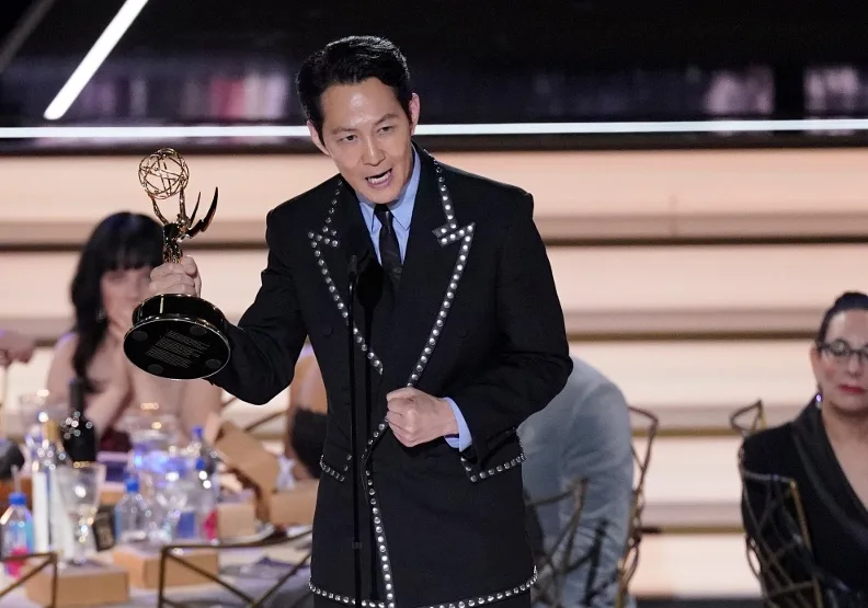 圖／《魷魚遊戲》（Squid Game）男主角李政宰。取自Emmys / Television Academy臉書