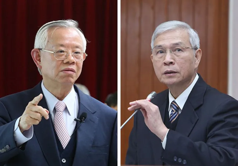 圖／央行前總裁彭淮南、現任總裁楊金龍。蘇義傑、張智傑攝