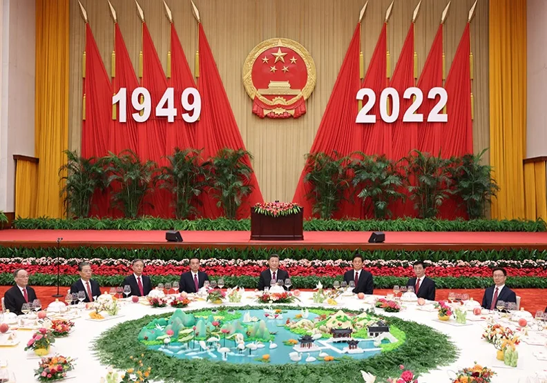 圖／中共近日甫慶祝完國慶，接下來即將在10月16日召開萬眾矚目的二十大。取自中華人民共和國中央人民政府