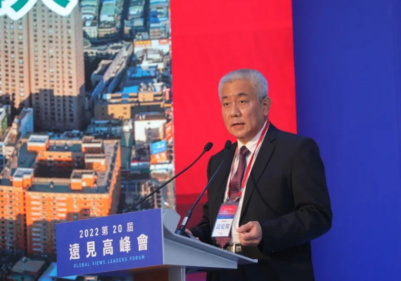 桃園市副市長高安邦指出，桃園航空城是國內最重要，未來將大大影響台灣的經濟發展園區。圖片來源：黃菁慧攝