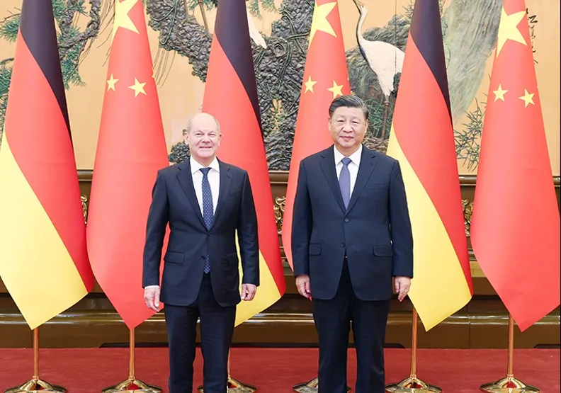 歐中緊張之際，習近平急於在外交復出秀上重建形象。圖片來源：中央人民政府官網
