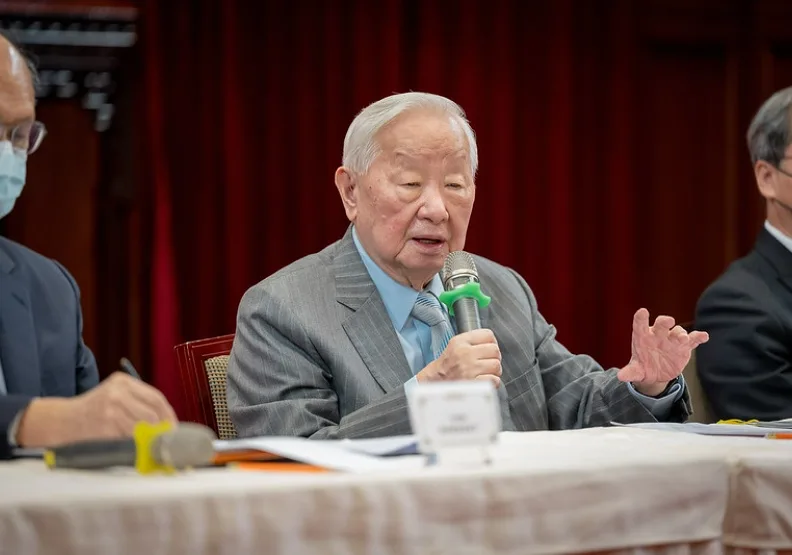 張忠謀證實台積電三奈米將赴美國亞利桑納生產。圖片來源／總統府