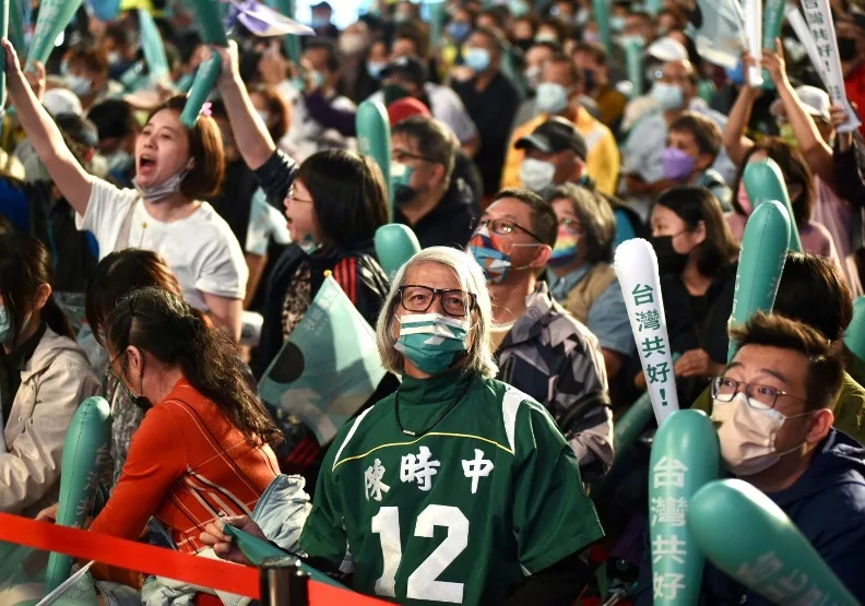 2022九合一選舉結果出爐綠營慘敗。魯皓平攝