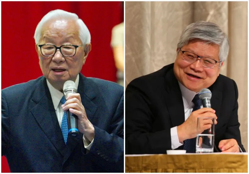 圖／台積電創辦人張忠謀（左）、台積電總裁魏哲家（右）。賴永祥攝