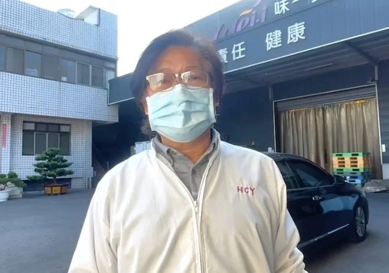 圖／味一食品公司董事長謝清銀說，味一以符合歐盟的食品安全和包裝規範生產各式鬆品，去年是由衛福部統一送大陸註冊通過，對成為「全台唯一」，以平常心看待。聯合新聞網提供