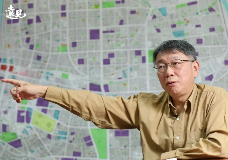 圖／柯文哲談高虹安，表示連郭台銘都很關心。張智傑攝
