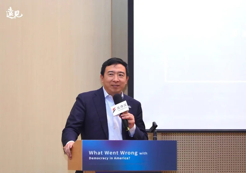 圖／台裔前美國總統參選人楊安澤（Andrew Yang）。黃菁慧攝