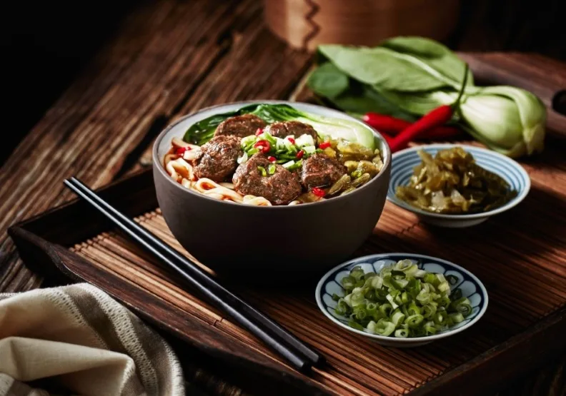 圖／大成首推的植物肉牛肉麵，奪下台北國際牛肉麵大賞Top 10。大成提供