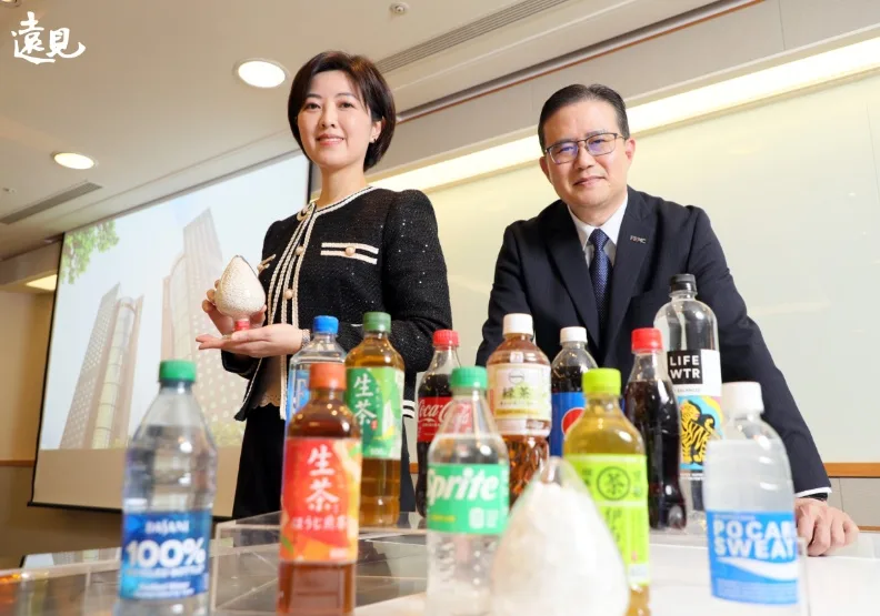 圖／遠東新靠著食品級rPET，2022年底成為台灣首家通過衛福部「食品容器具包裝之PET再製酯粒原料」的企業。陳之俊攝