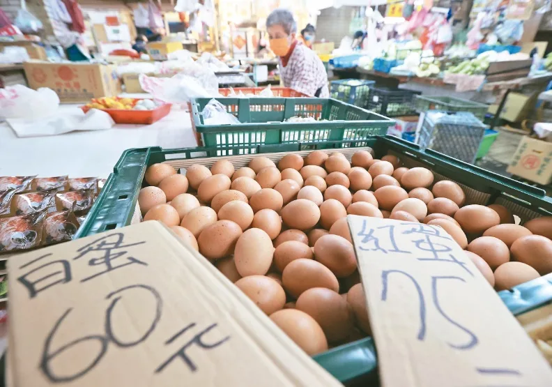 圖／去年消費者物價指數（CPI）創14年新高，尤其雞蛋、蔬果類漲價，讓婆婆媽媽最有感。聯合新聞網提供