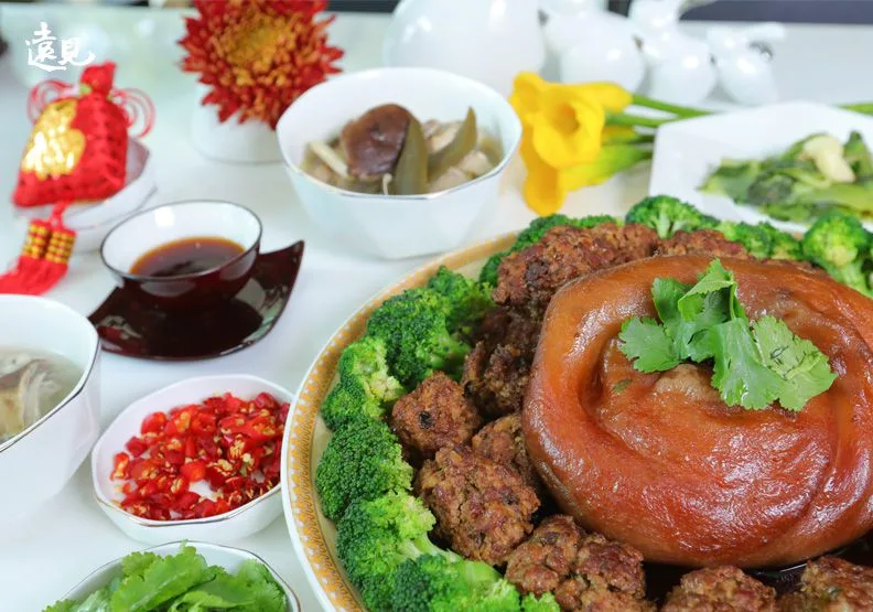 圖／陳志聲拿手菜肉丸子封肉。黃菁慧攝
